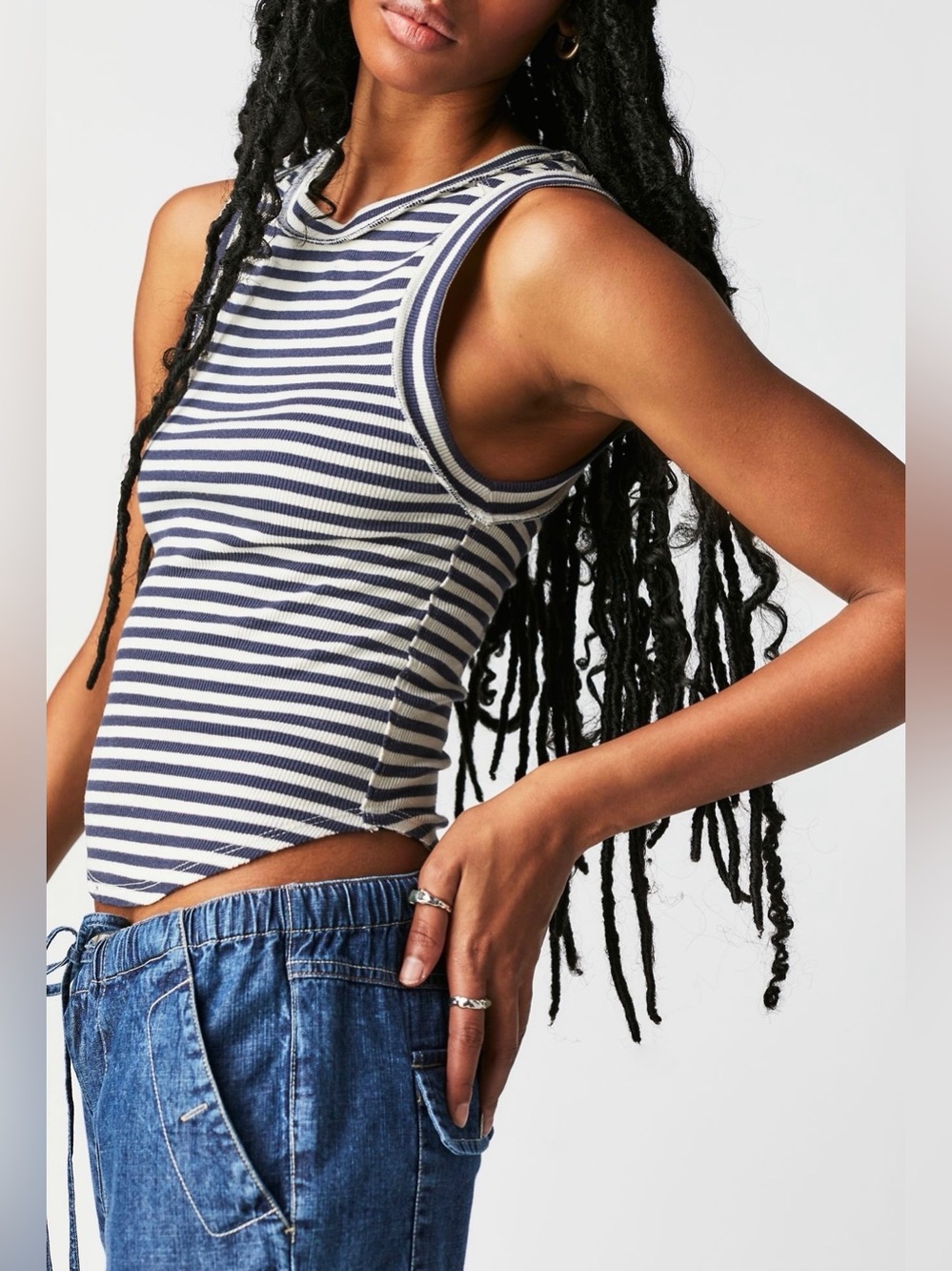 NWOT We The Free Kate Striped Tank